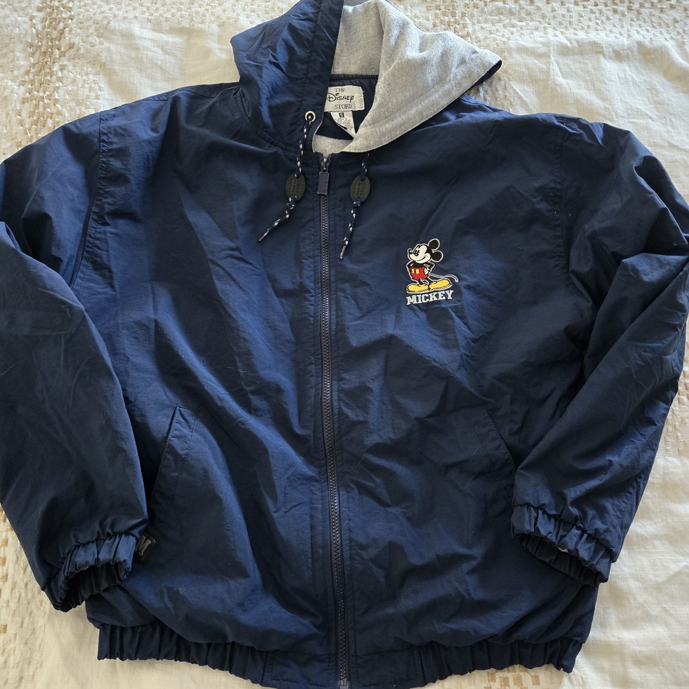 Disney Blue and Gray Windbreaker Jacket